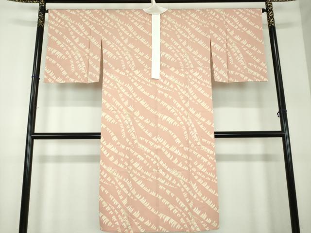 平和屋着物●上質な長襦袢　無双仕立て　立波文　正絹　逸品　未使用　DABA1918ps