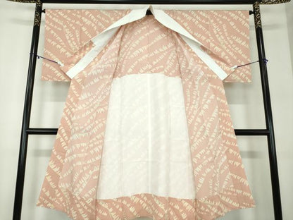 平和屋着物●上質な長襦袢　無双仕立て　立波文　正絹　逸品　未使用　DABA1918ps