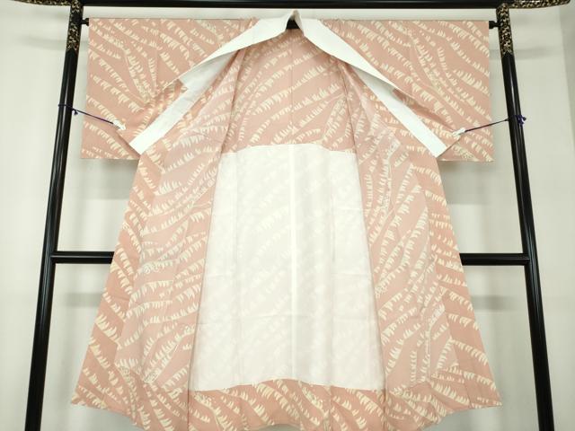 平和屋着物●上質な長襦袢　無双仕立て　立波文　正絹　逸品　未使用　DABA1918ps