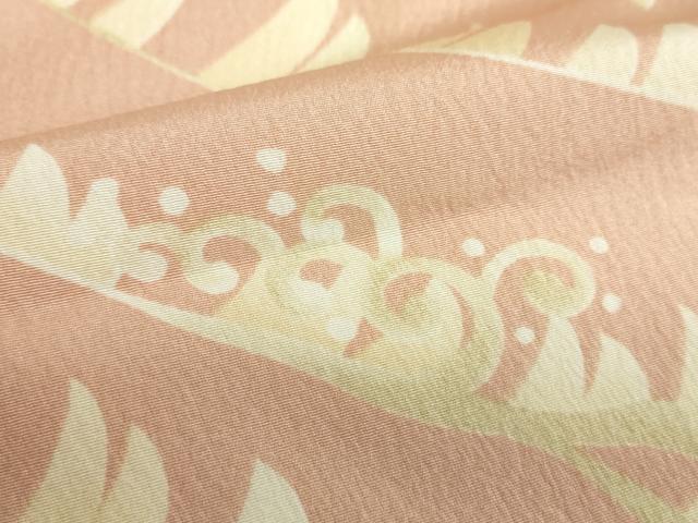 平和屋着物●上質な長襦袢　無双仕立て　立波文　正絹　逸品　未使用　DABA1918ps