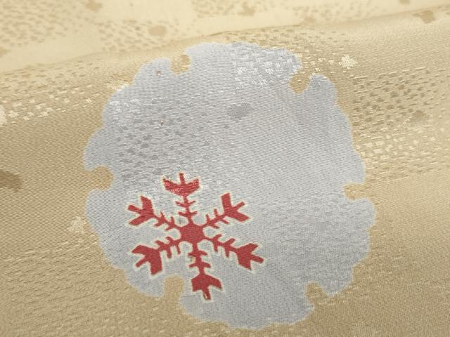 平和屋着物●上質な長襦袢　無双仕立て　雪輪月兎　舞蝶文　雪華文　正絹　逸品　DABA1919ps