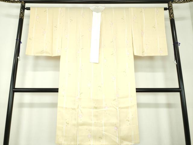 平和屋着物●上質な長襦袢　無双仕立て　槍梅　正絹　逸品　未使用　DABA1920ps