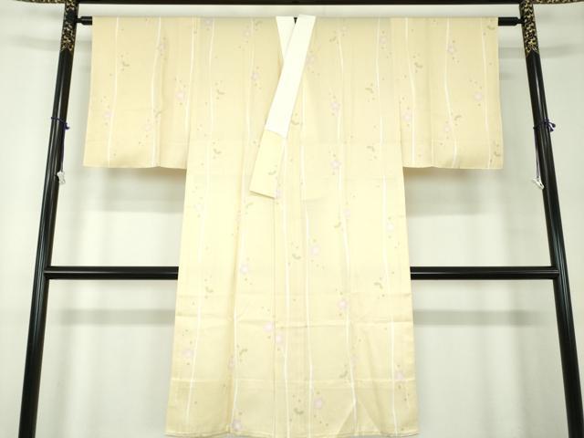 平和屋着物●上質な長襦袢　無双仕立て　槍梅　正絹　逸品　未使用　DABA1920ps