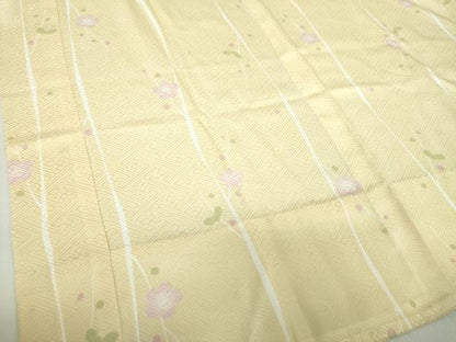 平和屋着物●上質な長襦袢　無双仕立て　槍梅　正絹　逸品　未使用　DABA1920ps