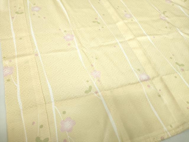 平和屋着物●上質な長襦袢　無双仕立て　槍梅　正絹　逸品　未使用　DABA1920ps