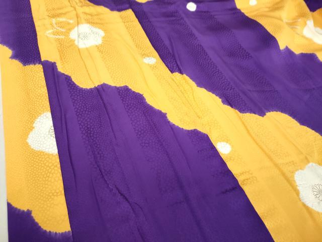 平和屋着物●振袖用長襦袢　袷　半衿刺繍　絞り　舞梅　正絹　逸品　DABA1921ps 平和屋着物○振袖用長襦袢 袷 半衿刺繍 絞り 舞梅 正絹 逸品