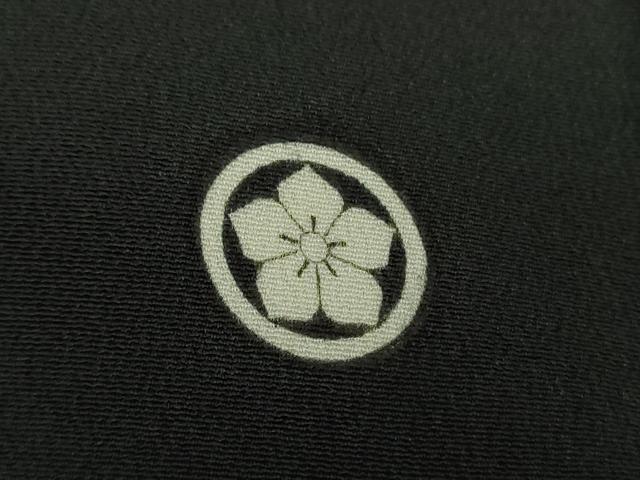 平和屋着物●豪華黒留袖　枝垂れ桜　金彩　正絹　逸品　DABA1925ps