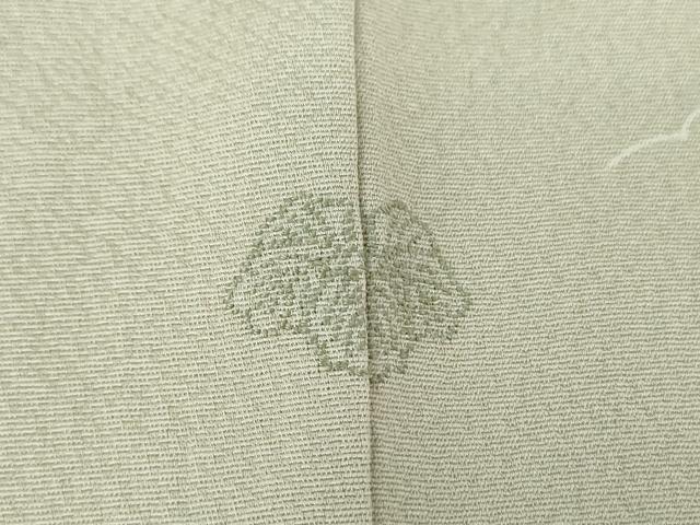 平和屋着物●訪問着　刺繍　水辺風景花文　暈し染め　金彩　正絹　逸品　DABA1926ps