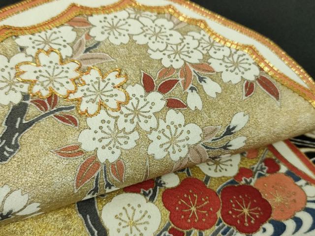 平和屋着物●豪華黒留袖　立波貝合わせ花文　金彩　阪急百貨店扱い　正絹　逸品　DABA1927ps 平和屋着物○豪華黒留袖 立波貝合わせ花文 金彩 阪急百貨店扱い 正絹