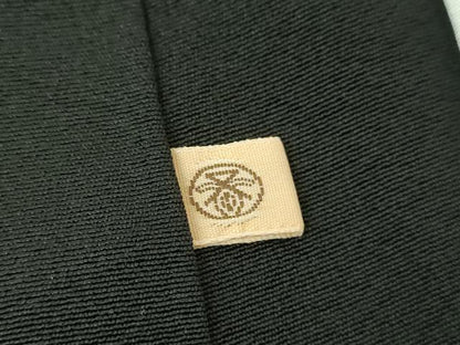 平和屋着物●豪華黒留袖　立波貝合わせ花文　金彩　阪急百貨店扱い　正絹　逸品　DABA1927ps