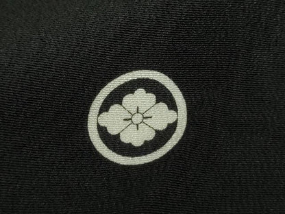 平和屋着物●京友禅の第一人者　松井青々　黒留袖　駒刺繍　浜松文　暈し染め　金彩　正絹　逸品　DABA1928ps
