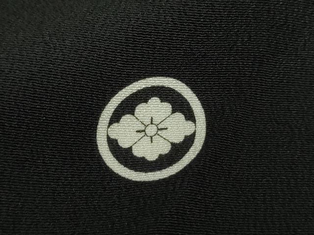 平和屋着物●京友禅の第一人者　松井青々　黒留袖　駒刺繍　浜松文　暈し染め　金彩　正絹　逸品　DABA1928ps