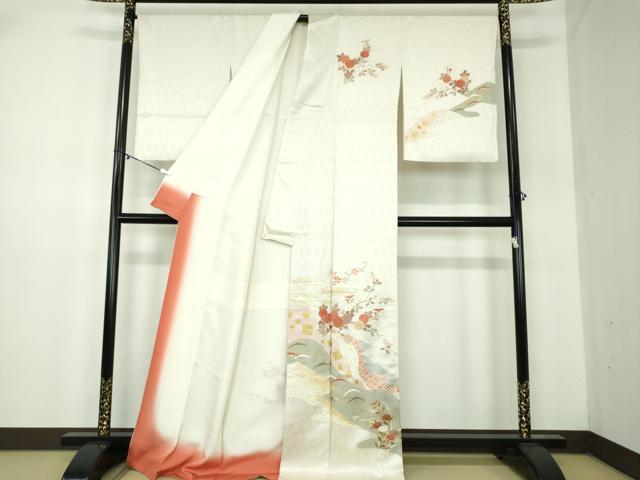 平和屋着物●訪問着　吉祥花文　金彩　正絹　逸品　DABA1930ps 平和屋着物○訪問着 吉祥花文 金彩 正絹 逸品 DABA1930ps