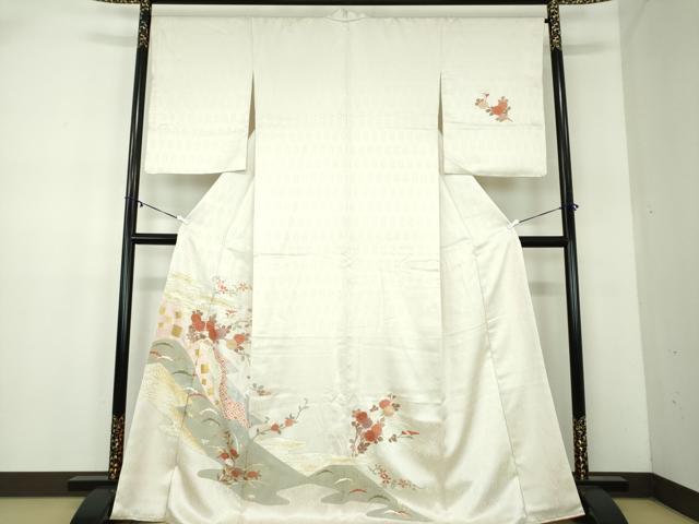 平和屋着物○訪問着 吉祥花文 金彩 正絹 逸品 DABA1930ps
