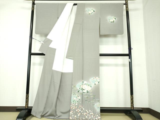 平和屋着物●訪問着　友禅　地紙花文　暈し染め　正絹　逸品　DABA1939ps 平和屋着物○訪問着 友禅 地紙花文 暈し染め 正絹 逸品