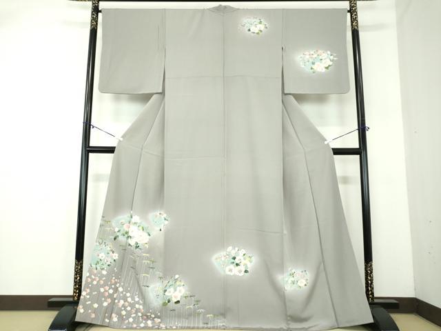 平和屋着物●訪問着　友禅　地紙花文　暈し染め　正絹　逸品　DABA1939ps 平和屋着物○訪問着 友禅 地紙花文 暈し染め 正絹 逸品