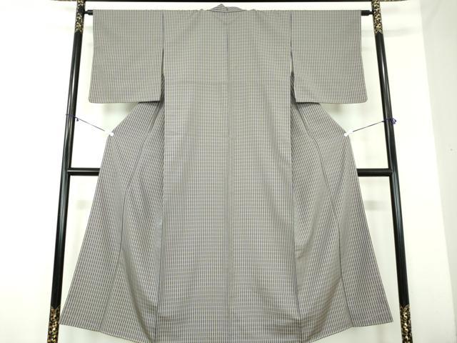 平和屋着物●上質なお召　格子　正絹　逸品　未使用　DABA1940ps 平和屋着物○上質なお召 格子 正絹 逸品 未使用 DABA1940ps