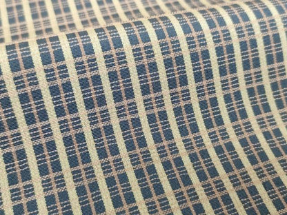 平和屋着物●上質なお召　格子　正絹　逸品　未使用　DABA1940ps