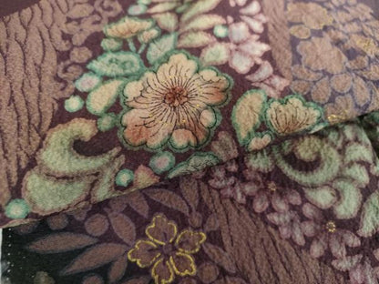 平和屋着物●訪問着　絞り　辻が花　暈し染め　金彩　正絹　逸品　DABA1943ps