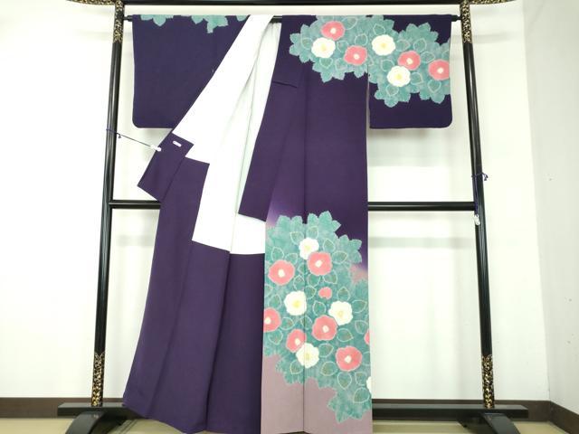 平和屋着物●絞り染師　清鈴　訪問着　椿　暈し染め　正絹　逸品　DABA1950ps 平和屋着物○絞り染師 清鈴 訪問着 椿 暈し染め 正絹