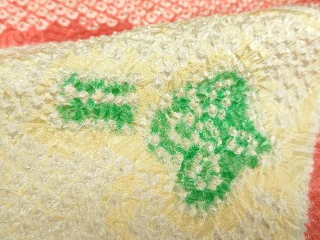 平和屋着物●豪華振袖　総絞り　檜扇松文　正絹　逸品　DABA1955ps