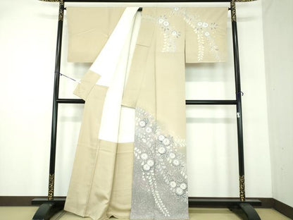 平和屋着物●訪問着　作家物　絞り　辻が花　暈し染め　三越扱い　正絹　逸品　未使用　DABA1967ps