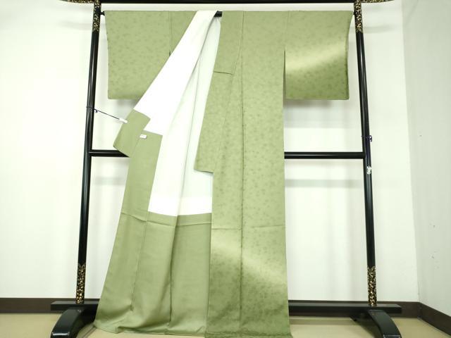 平和屋着物●訪問着　枝垂れ花地紋　暈し染め　正絹　逸品　未使用　DABA1970ps