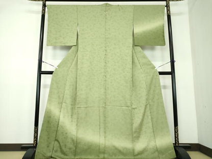 平和屋着物●訪問着　枝垂れ花地紋　暈し染め　正絹　逸品　未使用　DABA1970ps