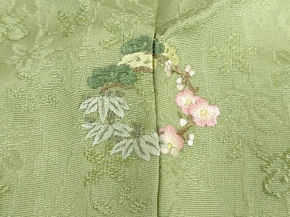 平和屋着物●訪問着　枝垂れ花地紋　暈し染め　正絹　逸品　未使用　DABA1970ps