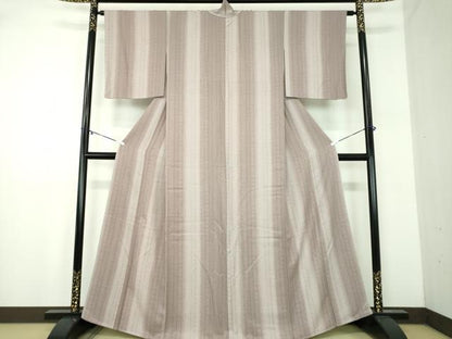 平和屋着物●上質な小紋　間道　正絹　逸品　未使用　DABA1971ps