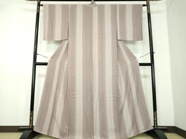 平和屋着物●上質な小紋　間道　正絹　逸品　未使用　DABA1971ps