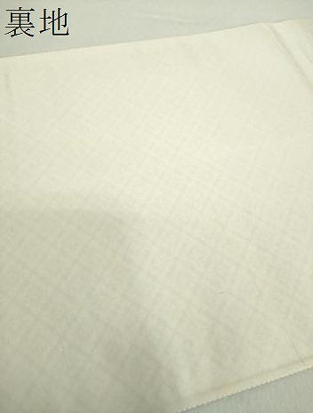 平和屋着物●六通柄袋帯　唐織　本草木　御所染　漢方古代本紫　市松花文　金糸　正絹　逸品　DABA1984ps