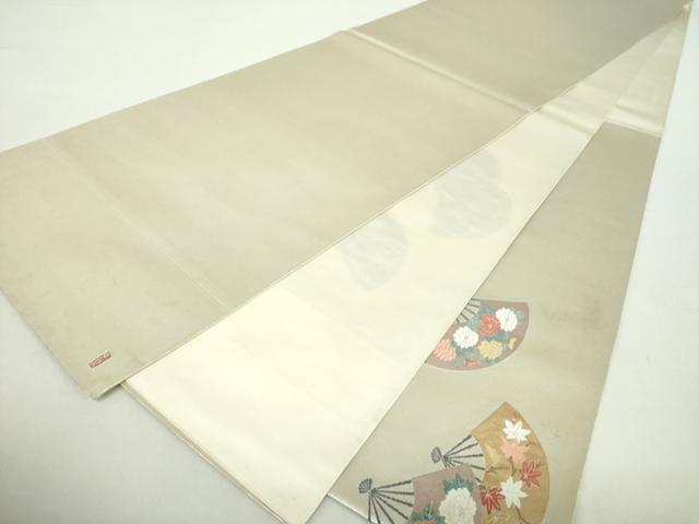 平和屋着物●加賀友禅の巨匠　初代　由水十久　西陣　長嶋成織物　ながしま帯　太鼓柄袋帯　観桜　瀞銀錦　正絹　逸品　DABA1994ps