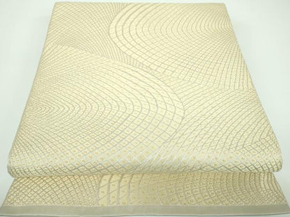 平和屋着物●六通柄袋帯　唐織　抽象文様　正絹　逸品　DABA2000ps