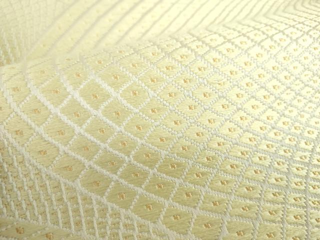 平和屋着物●六通柄袋帯　唐織　抽象文様　正絹　逸品　DABA2000ps 平和屋着物◎六通柄袋帯 唐織 更紗唐草文 黒地 金糸 正絹 逸品