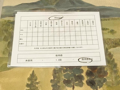平和屋着物◎九寸名古屋帯　手描き　風景文　金糸　正絹　逸品　DABA2008jm