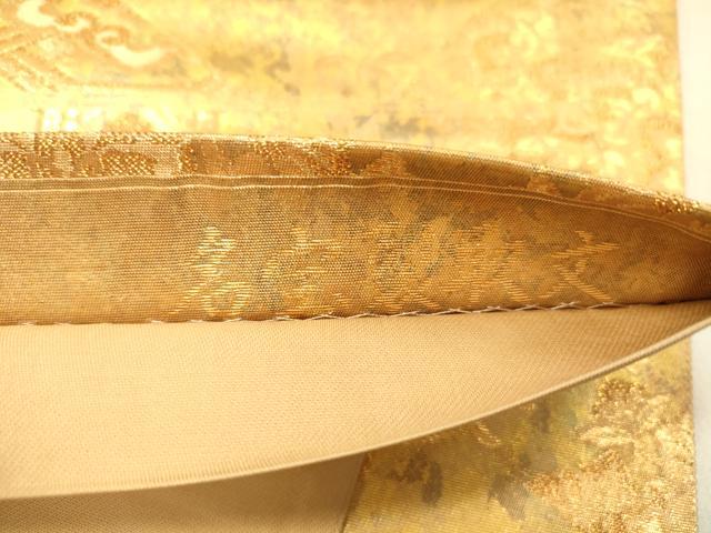 平和屋着物◎六通柄袋帯 名宝裂取文 金糸 引箔 正絹 逸品 DABA2058jm
