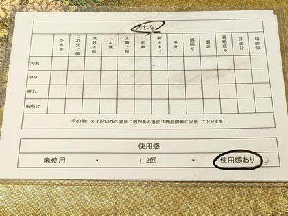 平和屋着物◎六通柄袋帯　琳派菖蒲菊文　金銀糸　引箔　正絹　逸品　DABA2134jm