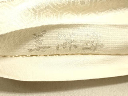 平和屋着物◎全通柄袋帯　美保姿　花鳥文　正絹　逸品　DABA2153ya