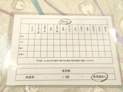 平和屋着物◎六通柄袋帯 唐織 孔雀羽文 銀糸 正絹 逸品 DABA2190ya