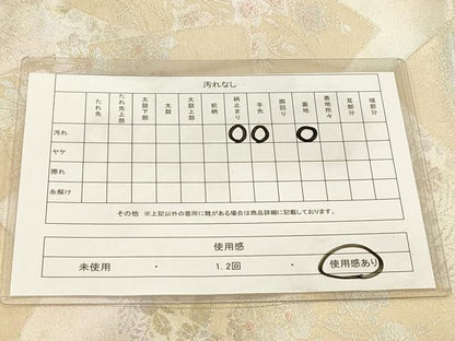 平和屋着物◎六通柄袋帯　籬花文　金銀糸　正絹　逸品　DABA2327ya