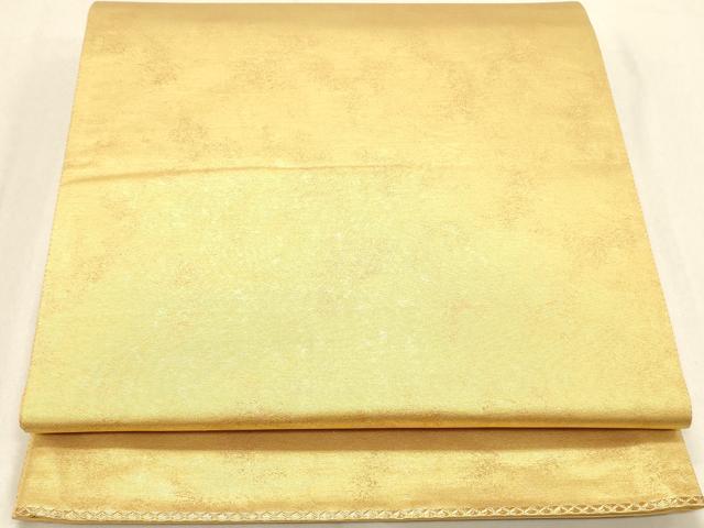 平和屋着物◎六通柄袋帯　霞文　ワンポイント　金糸　正絹　逸品　DABA2331ya