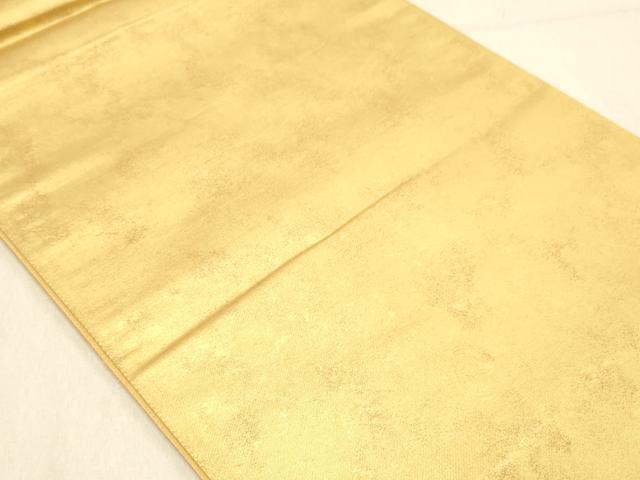 平和屋着物◎六通柄袋帯　霞文　ワンポイント　金糸　正絹　逸品　DABA2331ya