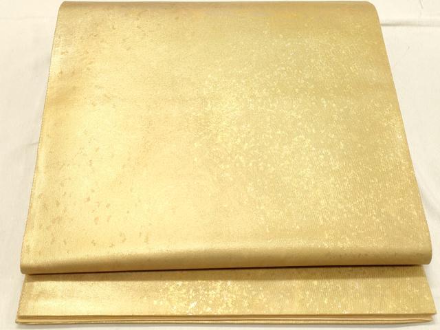 平和屋着物◎六通柄袋帯　霞文　墨流し　引箔　正絹　逸品　DABA2339ya