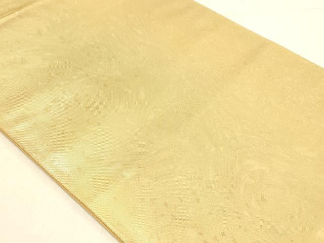 平和屋着物◎六通柄袋帯　霞文　墨流し　引箔　正絹　逸品　DABA2339ya