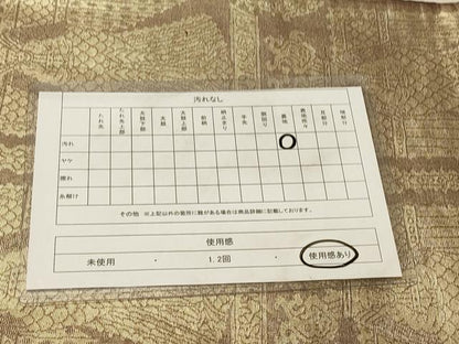 平和屋着物◎六通柄袋帯 壁画文様 正絹 逸品 DABA2377ya