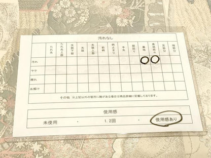平和屋着物◎六通柄袋帯　扇面御所解紋　プラチナ箔　手織二重箔　正絹　逸品　DABA2464ya