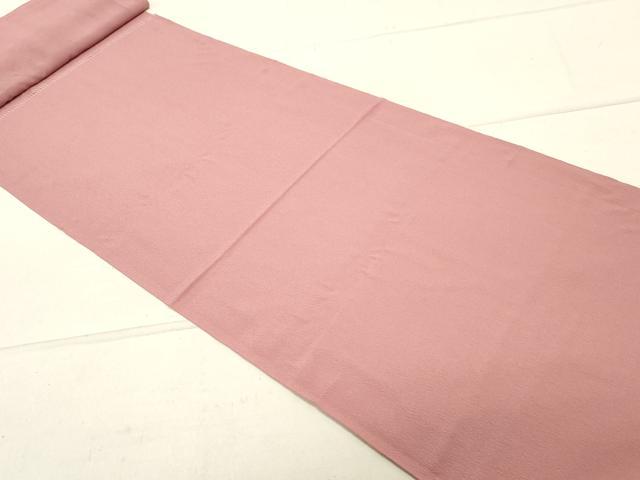 平和屋着物▼羽織・コート　解き反物　羽尺　霞地紋　退紅色　逸品　DABA2570zy