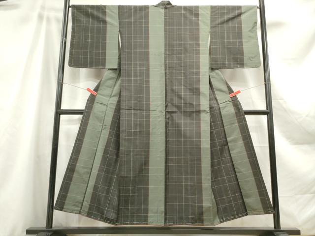 平和屋着物○本場縞大島紬 縞 正絹 逸品 CAAY5176ut 平和屋着物○本場