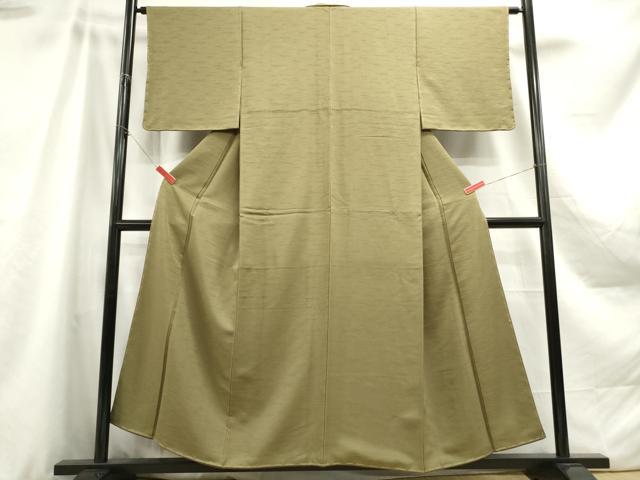 平和屋着物●上質な色無地　鶸茶色　ゑり善扱い　正絹　逸品　DAAY5624ud 平和屋着物○上質な色無地 鶸茶色 ゑり善扱い 正絹 逸品 DAAY5624ud